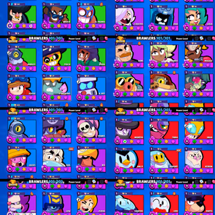 102k TROPHIES 🌟 FURIOUS FANG 🌟 83 MAX POWER BRAWLER | 101 BRAWLER UNLOCK | 74 HYPERCHARGE | 443 SKINS | INSTANT  - Image 3