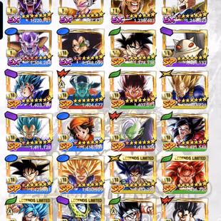 D915-IOS+Android-11 UL(SS4 Goku+SS4 Vegeta+SS Goku+Frieza+Goku Uis+Vegito+Cell+Gogeta)+44 Legends+Good Equi-Good Team - Image 8