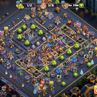 🔥ELECTRO 32 💎 DECORATIVE OBSTACLES [] TOWNHALL 18 [] REUINED KINGDOM JUSTICE SCENERY [] HEROES 80-85-54-74-50-7  - Image 1