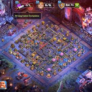 TH 18 FULLY MAX-NOTHING LEFT-XP 269-[ 9 EPIC EQUIPMENT MAX-ALL HERO MAX-SOUND OF CLASH SCENERY-NC YES-WAR STARS 4353-BST - Image 2