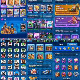 BEST DEAL-RARE KT15 LVL68-121 CARD-16 Level 11 Max-5 ELITE-13 MAXED-ARENA 30 -13 EVOLUTION-12708 TROPHY-70 RARE EMOTE - Image 2