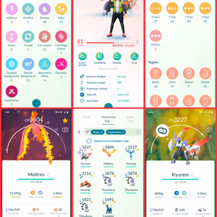 🎯NW STOCK LVL 41 STRONG ACCT/ 210 TRADEABLE PG / 2 HUNDO 💯IV/ SHADOW HO-OH LUGIA RARE / LEGENDARY | 72 SHINY / INSTANT - Image 3