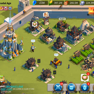 RISE36: 62M Might/ - Vip 16 - 59 PP(10M8 Credit) - 313 old Statu - 2 Skin - Farms - Image 1