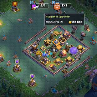 🔥XP 222!TH-SAVENTEEN🔥HERO:71-75-62-64-34!NC YES!DARK BLUE WALLS!VERY STRONG DEFENCE!GREAT TROOPS!FULL MAX BH - Image 7
