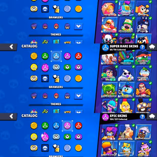 72K TROPHY|100 GEMS|⚡49 MAX POWER|🔥34 HYPERCHARGE|330 SKINS|104 EPIC SKINS|89 SUPER RARE|95 RARE SKINS|ANGEL MAX|AEB| - Image 3