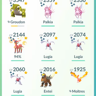 10 SHINY LEGENDARY [] LEVEL 55 [] 158 LEGENDARY [] 146 SHINY [] SHINY COSTUME SNORLAX [] BG TOXTRICITY [] 1100 POKE - Image 6