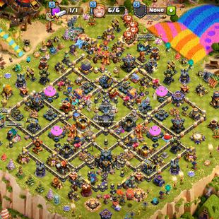 🔥[ TH-17 NEAR MAX ] 🔥XP 218 WALLS MAX || HEROS: BK 100 AQ 100 MP 75 GW 75 RC 50|| RS 27 FB 27 EB 26 GG 25 SB 27 MM 27 - Image 2