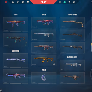 [EU] 4 Vandals | Spectrum, ChronoVoid, Sovereign Phantoms | Unranked (Ex Platinum) | 28,050 VP Spent | 310 Euro Spent  - Image 2