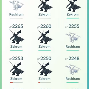SHINY LEGENDARY ZEKROM CRESSELIA [] 4 PREMIUM PASS [] 24 LEGENDARY [] 11 SHINY [] 114 RARE CANDY [] 525 POKECOINS [] LEV - Image 5