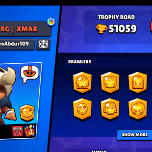 💥51K TROPHY-52 MAX BRAWLERS-16 HYPER!!203 EXCLUSIVE SKINS!!BEST DEAL  - Image 3