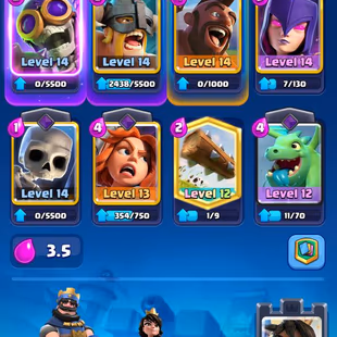 PREMIUM [] MAX 5 [] ARENA 21 [] 0 ELITES [] 5 EVO [] 8027 TROPHIES [] XP41 [] 43 EMOTES [] INSTANT   - Image 3