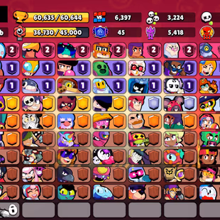 354 SKINS | 60.600 TROPHIES | 101 BRAWLERS | 34 HYPERCHARGE | 51 MAX | 45 PRESTIGE | 11 BUFFIES - Image 4