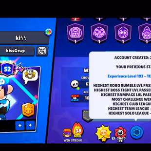 380 SKINS | 76.200 TROPHIES | 100 BRAWLERS | 60 HYPERCHARGE | 80 MAX | 52 PRESTIGE | 5 BUFFIES - Image 7