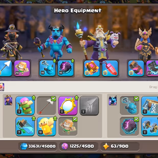 🎄 10 EPIC EQUIPMENT| TH 17 ACCOUNT🎄|TIGER MOUNTAIN SC|15 HERO SKIN|MAGIC ITEM|HERO 64-64-46-51-36-3 - Image 5