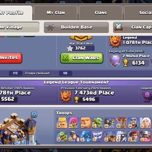 [1078 GLOBAL RANK] XP 273 | TH18 FULL MAX | DRAGON DUKE LVL 16 | MAX DEFFENSE | VERY NICE EQUIPMENT | 29 SKINS - Image 3