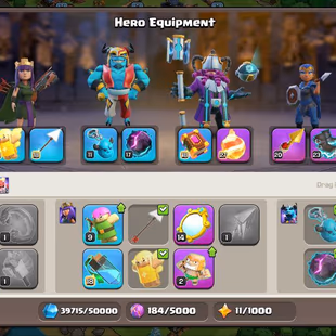🚀TH18 SEMI MAX🚀HEROS LVL 62-80-62-57-51| FREE NAME CHANGE | EPIC EQUIPMENTS | INSTSNT DELIVERY | - Image 8