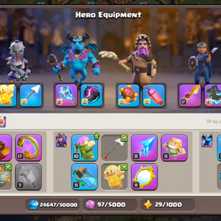 🔥GEM-3000 CWL MEDAL-2000🔥TH18 NEAR MAX!! NC-500 GEM! SB/MAX EB/MAX MS/MAX SnB!GG!FA!AF!MM!DC!HT!FB!RS!FF! XP-221 ITEMS - Image 6