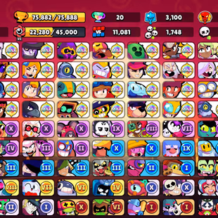 🌟11.11 PIN🌟ORCHI EDGAR | 276 SKINS | 75.900 TROPHY | 98 BRAWLERS | 33 HYPERCHARGED | 50 MAXED BRAWLERS | 1 BUFFIES - Image 4