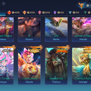 🔥ANIME ACCOUNT WITH SASUKE LOADING EFFECT 🔥|| LEGEND-2 || GRAND - 22 || SKIN -367 || MEGA -5 || ALL HEROS UNLOCK ||  - Image 6