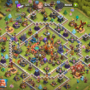 🔥[ TH-16 DONATION ACCOUNT ]🔥HEROS: AQ 69 BK 37 MP 41 GW 41 RC 10 || 395 CWL MEDAL || FREE NAME CHANGE - Image 1