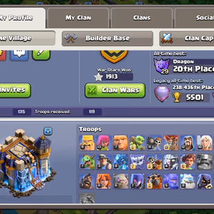 🔥TH 18 NEAR MAX🔥FULL WALL MAX || BK 78 AQ 100 GW 60 MP 52 RC 42 || [3 EPIC EQUIPMENT MAX] || 8 HERO SKIN - Image 3