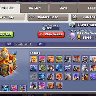 SPECIAL TH 16 🔥 - 13 EPIC SKILLS ✅ - 8 SCENERY - 26 HERO SKINS - EX LEGENDS - READY FOR TH 17 - COLLECTOR ACC - Image 6