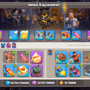 🌟BEST OFFER | TH-18 FULL MAXED DEFENCE 🌟 HERO 100-105-84-75-50 | EPIC GG[MAX] FB[MAX] RS[MAX] FA[MAX] EB-26 | MAX APRT - Image 8