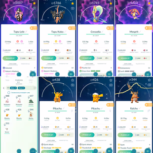 9x SHINY LEGENDARY [] Shiny costume PIKACHU Raichu [] Shiny Dmax [] 99 Legendary [] 88 Shiny [] LvL 46 - Image 3