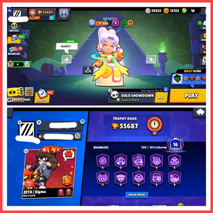 100/100 BR | 55.6K TROPHY | 51 MAX [ 30 HYPERCHARGED ] | 300 RARE SKINS | 14 BUFFIES | 16 PRESTIGE | FULL ACCESS  - Image 1