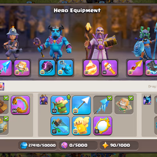 Th17 | Hero-95-95-75-50 | Equipment-11-Epic Almost Max | XP-258 | Defence Wall Almost Max | NC-Yes | BEST-DEAL   - Image 5