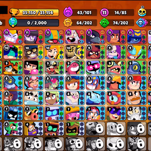 176 SKINS | 35.200 TROPHIES | 85 BRAWLERS | 10 HYPERCHARGE | 14 MAX | 10 PRESTIGE | 12 BUFFIES - Image 4