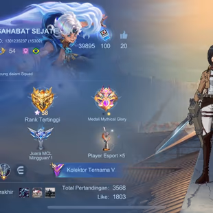 BEST SMURF🔥196 SKINS - Fanny AOT-Thamuz Nexus Sea-Colector Badang-Acces Full - Image 2