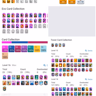 30 Evolutions Premium | 26 Lv16 | 66 Elites | All Max Cards | KT 16 | 27 KT Skins | 269 Emotes | Xp 79 - Image 5