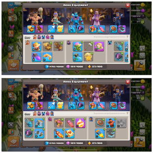 TH16 SEMI MAX ID |  4 EPIC EQUIPMENT | XP-152 | HERO 59-75-34-31-20 | 256 CWL MEDALS | OP LAB |  - Image 4