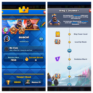 🌸GRAND CHAMPION🌸 | LEVEL 64 | TROPHY 12000 | 70 MAX CARDS | 16 ELITE | 17 MAX EVOLUTION | ARENA 25 || KT-15 | IOS-PC-A - Image 3