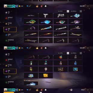 iOS/Android- Global - Level 62 - Rank Platinum - Set 76 - Emote 27 - Weapon 211 - Artifact 4 - Mythic 30 - Epic 54 - Cod - Image 5