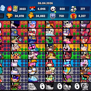 Max Brawler 33 | Trophy 34k | Hyper 22x | Total Skins 230x | Profile icone 320 | Hyper Skin All | Old Collection Account - Image 2