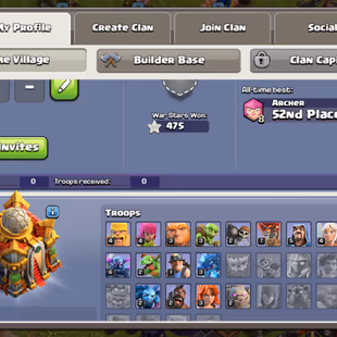 Th16 rush account | rename free | 3100 gems | high gems account | 1x paid scenery available | th16 donation account |  - Image 4