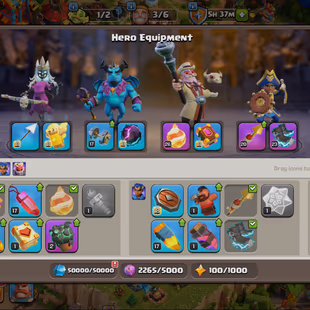 1.2k CWL🔥TH 16 ALMOST MAX || HEROES 90-95-64-68-45-10 || 7x EPIC EQUIPMENTS AND 8x EQUIPMENTS MAX || SUPER ACCOUNT - Image 7