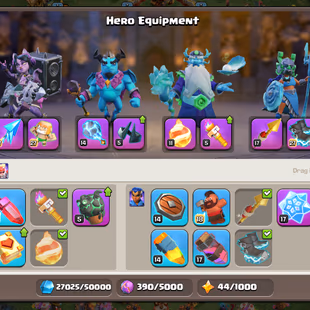 Th16 [War Arena]-[BH-10 Full Maxed | Hero-85-95-70-45 | Equipment-16-Epic Almost Max | [9k-Gems] | XP-241 | Wall Max | N - Image 6