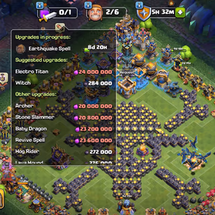 [EE51] OLD UPDATE TH18 MAX || 12EPIC MAX||5 HERO LAB WALLS DEF MAX||GUARDIANS MAX||B.APPRENTICE MAX||B.BASE MAX Rank 839 - Image 4