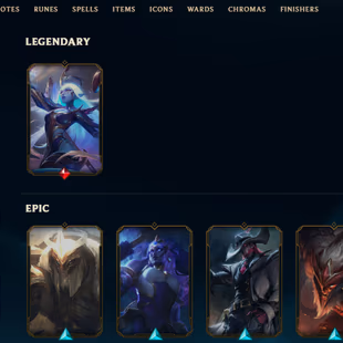 SEVER [ NA ] - 86 LVL  -UNRANK - 22 SKINS - 66 CHAMP [ 2064 BE - 248 RP ] - FULL ACCESS - Image 1