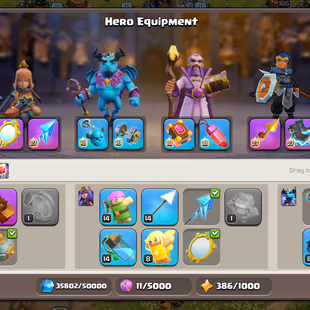 TH 18 NEAR MAX-XP 255-HERO MAX- 5 EPIC EQUIPMENT MAX-All HELPER HUT MAX-WALLS MAX-DRAGON AND ELECTRO DRAGON STAUE-NC YES - Image 5