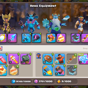 🔥3x Sceneries🔥 || Th18 || High Quality Epic Equipment || Heroes 95-95-55-70-45 || Stacked Obstacles || 6 Builders - Image 5
