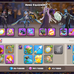 🔥COSMIC SET FULL🔥TH18 ALMOST MAX [5300-WAR STAR] EPIC GG/MAX SB/MAX SnB/MAX MM/MAX AF/MAX DC/MAX FB/MAX RS/MAX EB/MAX - Image 7