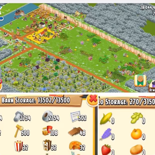 120 level | Barn Storage 13500 | Silo Storage 3100 | 20-25Milion coin | 700-1000 gems | Android  IOS - Image 1