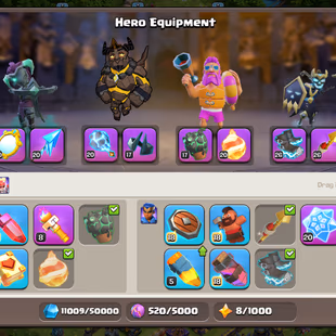 Th17Almost max | Hero-100-100-72-50 | Equipment-15-Epic Almost Max | XP-210 | Defence Wall Almost Max | NC-Yes | BEST-DE - Image 6