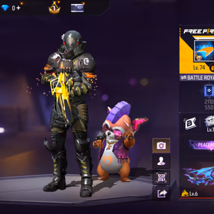 X291|Lvl 74|7 YEARS OLD ACC|64 CHARACTER|384 COSTUME(15 MYTHIC)|315 WEAPON(4 EVO+39 MYTHIC)|AK47 Blue Draco Lv 6|FAMAS D - Image 1