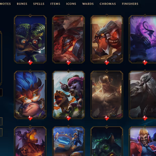 SEVER [ NA ] - 395 LVL  - PLAT II FELX  - 222 SKINS - FULL CHAMP [ 153221 BE - 94 RP ] - ( 121 ) MYTHIC ESSE FULL ACCESS - Image 2