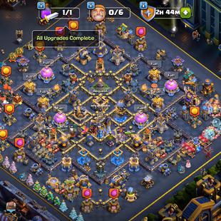 [1078 GLOBAL RANK] XP 273 | TH18 FULL MAX | DRAGON DUKE LVL 16 | MAX DEFFENSE | VERY NICE EQUIPMENT | 29 SKINS - Image 1